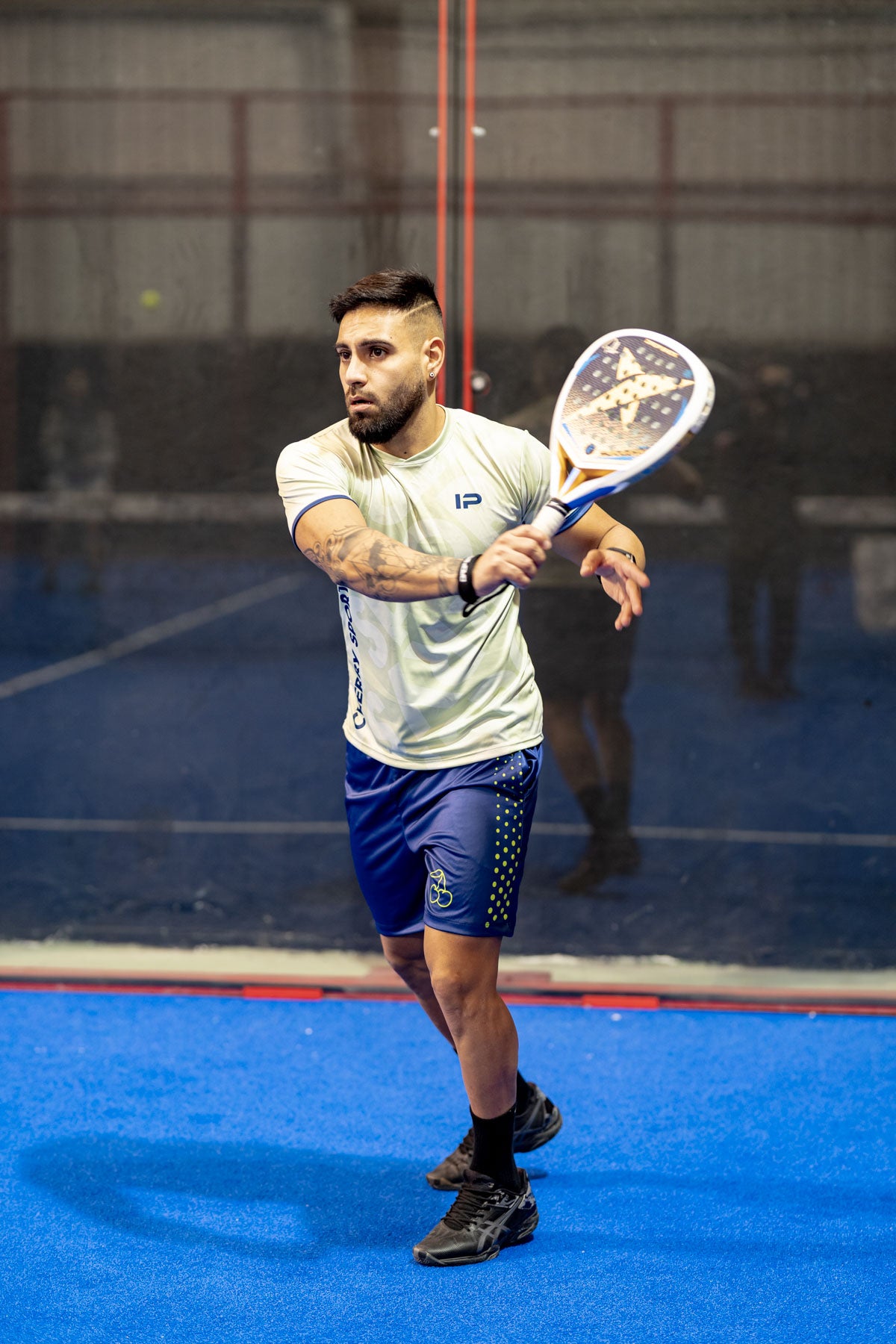 Pantalon de padel bleu